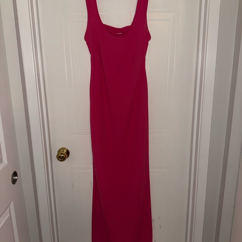 PrettyLittleThing Vibrant Pink Maxi Dress